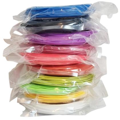 Imagem de Refil Filamento Pla Kit 10 Cores 100 Metros Para Caneta 3D