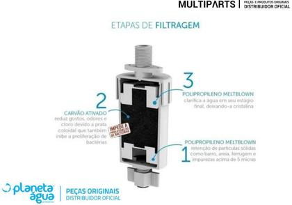 Imagem de Refil Filtro Bebedor B.A.G. Cod. 1058A Rosca 1/2 E Encaixe