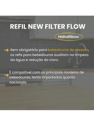 Imagem de Refil Filtro Bebedouro Pressão Universal Sem Galão New Filter Flow Hidrofiltros P/ Masterfrio MF/MF