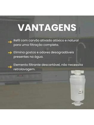 Imagem de Refil Filtro Bebedouro Pressão Universal Sem Galão New Filter Flow Hidrofiltros P/ Masterfrio MF/MF