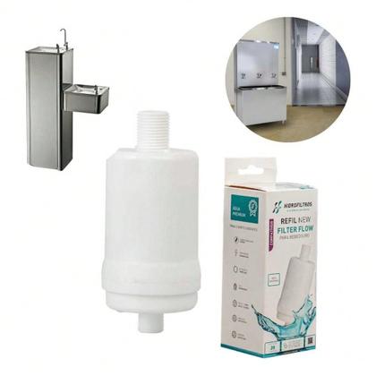 Imagem de Refil Filtro Bebedouro Pressão Universal Sem Galão New Filter Flow Hidrofiltros P/ Masterfrio MF/MF