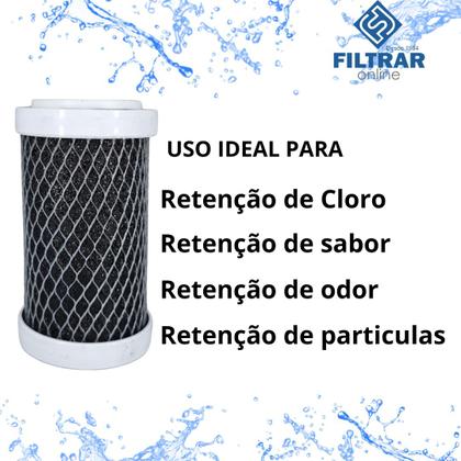 Imagem de Refil Filtro Carbon Block Aquablock 5'' Encaixe Aquaplus