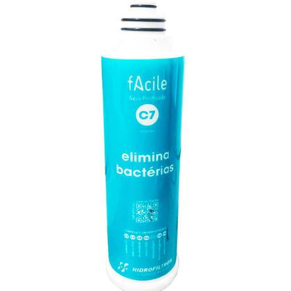 Imagem de Refil Filtro Facile C7 Antibacteriano Purificador De Agua Hidrofiltros Elimina Bactérias