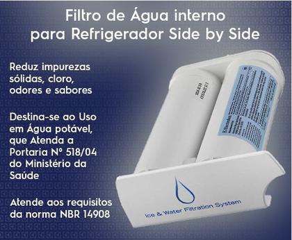 Imagem de Refil Filtro Geladeira/Refrigerador Electrolux Side By Side