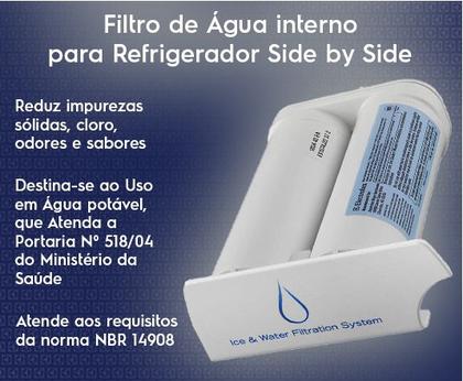Imagem de Refil Filtro Geladeira/Refrigerador Electrolux Side By Side