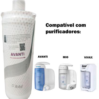 Imagem de Refil Filtro Ibbl Avanti Mio Vivax Purificador Natural Mini Àgua Bebedouro Vela