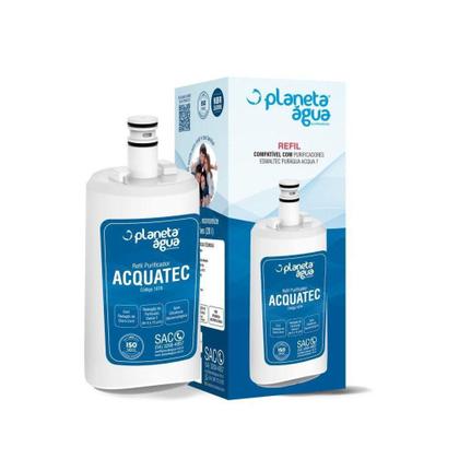 Imagem de Refil Filtro Planeta Água Acquatec Esmaltec Purágua 7 Reduz Cloro e Bactérias, INMETRO
