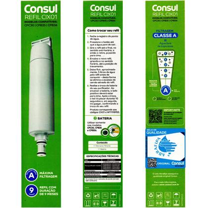 Imagem de Refil Filtro Purificador Agua Consul CIX01 W11198953