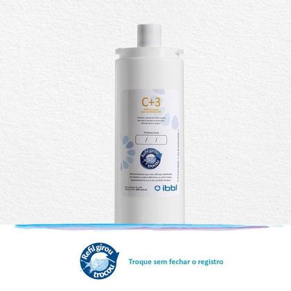 Imagem de Refil Filtro Purificador de Água IBBL C+3 Original (Immaginare, Innovare, Evolux, FR600,PFN, Atlantis, PDF) Kit 3 Peças