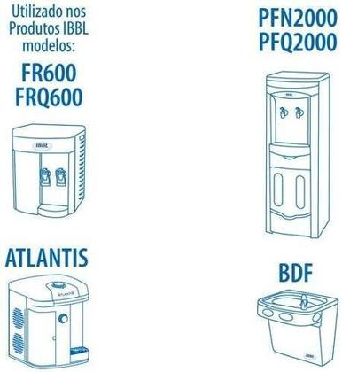 Imagem de Refil Filtro Purificador de Água IBBL C+3 Original (Immaginare, Innovare, Evolux, FR600,PFN, Atlantis, PDF) Kit 3 Peças