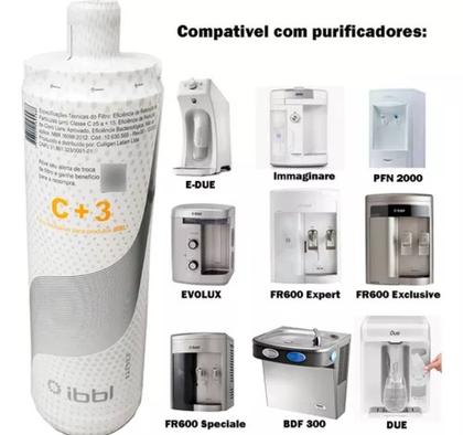 Ibbl Ac Refil Filtro Purificador IBBL C+3 Original - Elemento Filtrante de Água ...