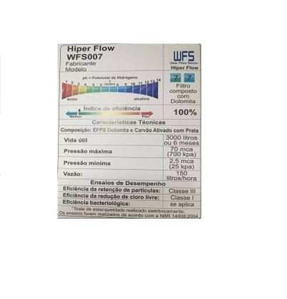 Imagem de Refil Filtro WFS Bebedouro Pressão compatível Ibbl Bag40