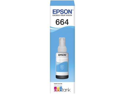 Imagem de Refil Garrafa De Tinta Epson T664220 Ciano L220 L1300 L395 L396 L355