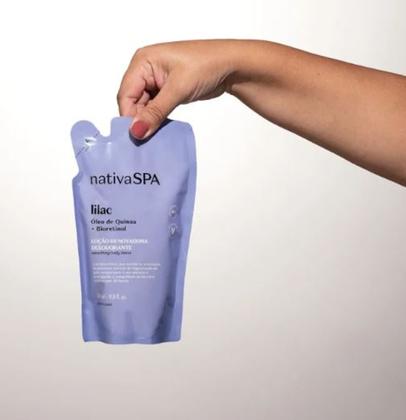 Imagem de Refil Lilac Hidratante NativaSpa Oboticário 350ml Loção Renovadora Desodorante Hidratante Corporal