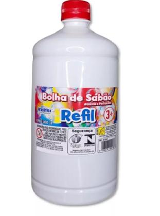 Imagem de Refil Liquido Para Bolhas De Sabão 1 Litro Brasilflex