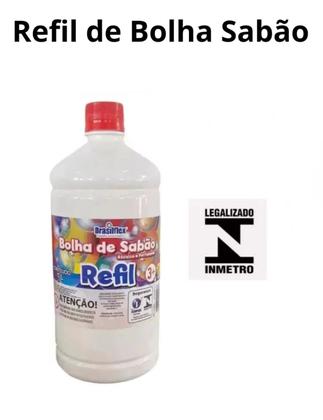 Imagem de Refil Liquido Para Bolhas De Sabão 1 Litro Brasilflex