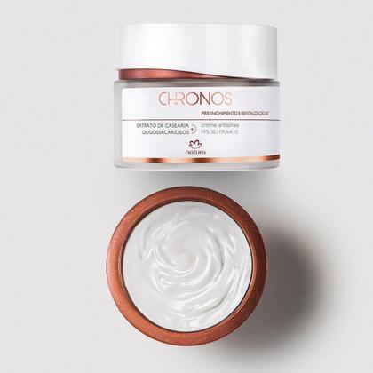 Imagem de Refil natura chronos creme antissinais 60+ fps30 preenchimento e revitalização 40g