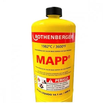 Imagem de Refil para Maçarico Gás Mapp 400g Rothenberger R35539