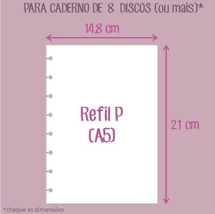 Imagem de Refil Pequeno Meu Dia Fls Sem Pauta - Caderno de Disco - 120g - OCTO
