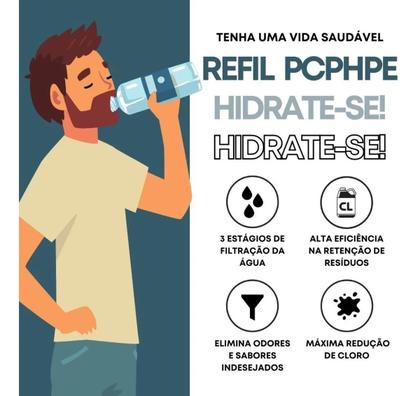 Imagem de Refil Purificador Compatibilidade Electrolux Acqualux Acquabios PC-PH-PE 1005-0054