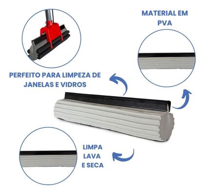 Imagem de Refil Pva Para Mop Esponja Rodo Mágico Limpeza Powermaid