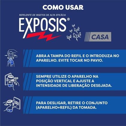 Imagem de Refil Repelente Elétrico Líquido Exposis Casa 32,9ml