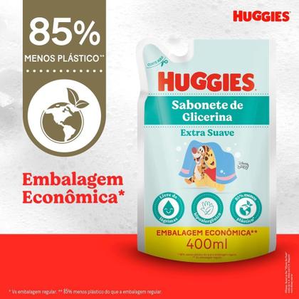 Imagem de Refil Sabonete Líquido Infantil de Glicerina Huggies Extra Suave 400ml