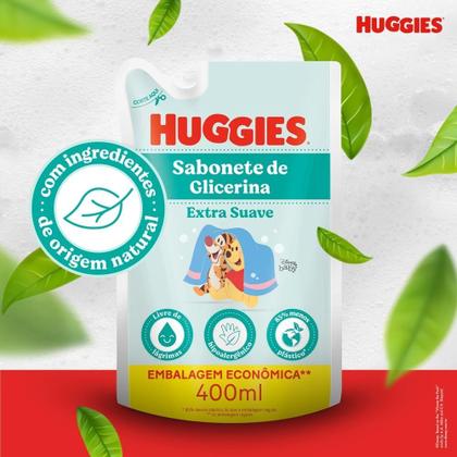 Imagem de Refil Sabonete Líquido Infantil de Glicerina Huggies Extra Suave 400ml