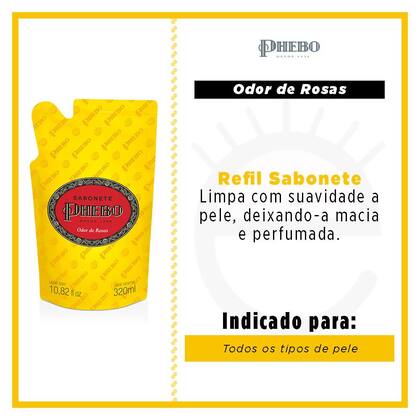 Imagem de Refil Sabonete Líquido Odor de Rosas Phebo