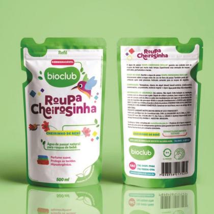 Imagem de Refil Sache Agua De Passar Roupa Cheirosinha BB Bioclub