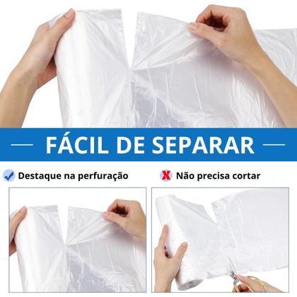 Imagem de Refil Saco de Lixo Para Lixeira Banheiro 39x50cm Com 70 Sacos  Valeplast  10 Un