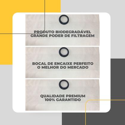 Imagem de Refil Saco Descartável P/Aspirador de Pó Wap GT Profi 20L Kit c/09 Coletor Compatível Resistente