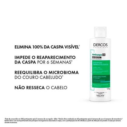 Imagem de Refil Shampoo Anticaspa DS Vichy Dercos Cabelos Normais e Oleosos 200g