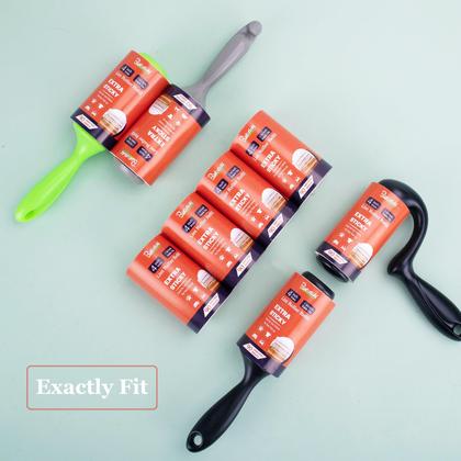 Imagem de Refils Lint Roller Ruisticki de 4 polegadas e 360 folhas, pacote com 4