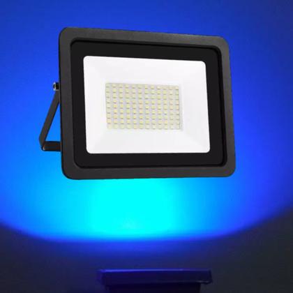 Imagem de Refletor 30W LED SMD Slim Mini Holofote Azul IP67 Bivolt