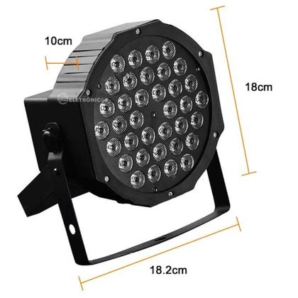 Imagem de Refletor Canhão De Led Jogo de Luz 36 LEDs 30W RGBW e Strobo P/ Palco, eventos, Luz De festa LK362