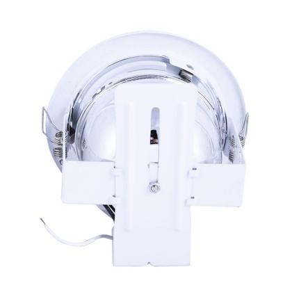 Imagem de Refletor De Embutir 14cm Com Vidro Fosco E-27 1 Lamp. Max 60w Branco
