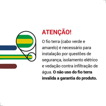 Imagem de Refletor De LED 6500K Holofote 30W Bivolt IP65 Externa Para Garagem Muro