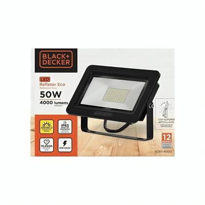 Imagem de Refletor De Led Eco Potência 50w Temperatura Da Luz 3000k - Black Decker