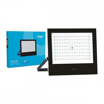 Imagem de Refletor De Led Elgin 200W. 6500K. 16000Lm Ip66 Preto Bivolt