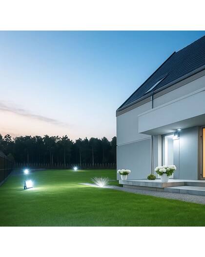 Imagem de Refletor De Led Preto 200w 6500k Ourolux Bivolt