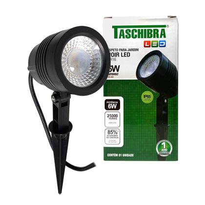 Refletor Espeto Taschibra Noir 6W MR16 Preto Imagem de Refletor Espeto Taschibra Noir 6W MR16 Preto