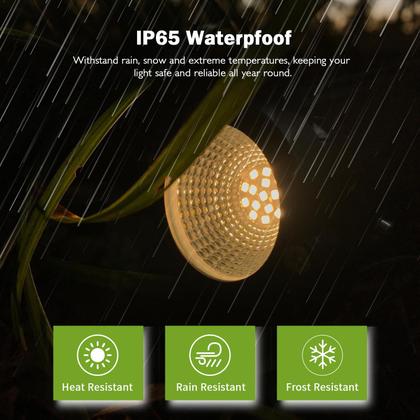 Imagem de Refletor externo REEGOLD 10W Warm White 2700K IP65 120V, pacote com 4