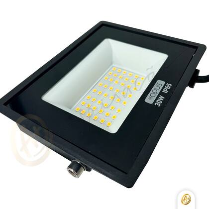 Imagem de Refletor Holofote De Led 3000K Luz Quente 30W Preto IP65 Bivolt