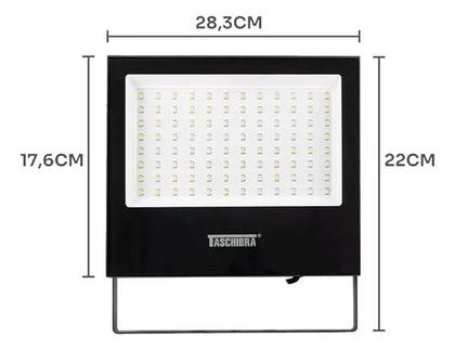 Imagem de Refletor Holofote Led 100w 3000k Luz Quente Taschibra Bivolt