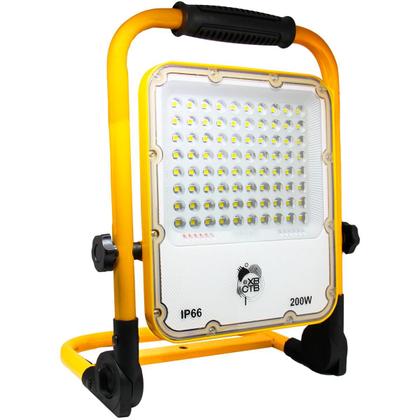 Imagem de Refletor Holofote Led C/ Bateria Recarregável Portátil 200W