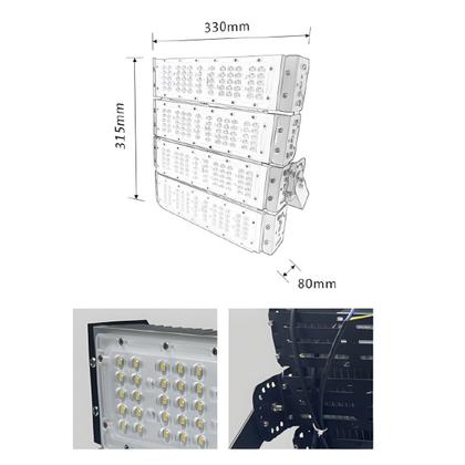 Imagem de Refletor Industrial Luminária Led Holofote 6000K IP66 200W