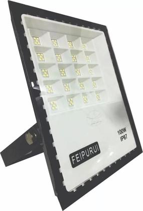 Imagem de Refletor Led 100w Holofote Branco Frio Bivolt Prova D Agua ip67 Micro Led SMD