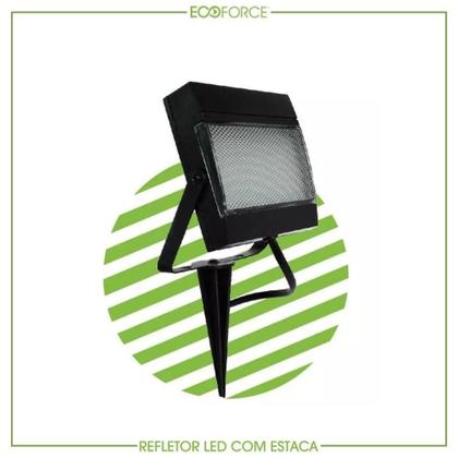 Imagem de Refletor Led 7,5w Espeto Jardim Holofote Bivolt Branco Frio