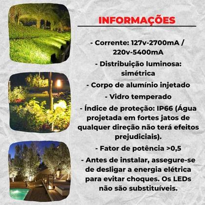 Imagem de Refletor Led Holofote 300W Biv IP66 Branco Frio Prova D'agua